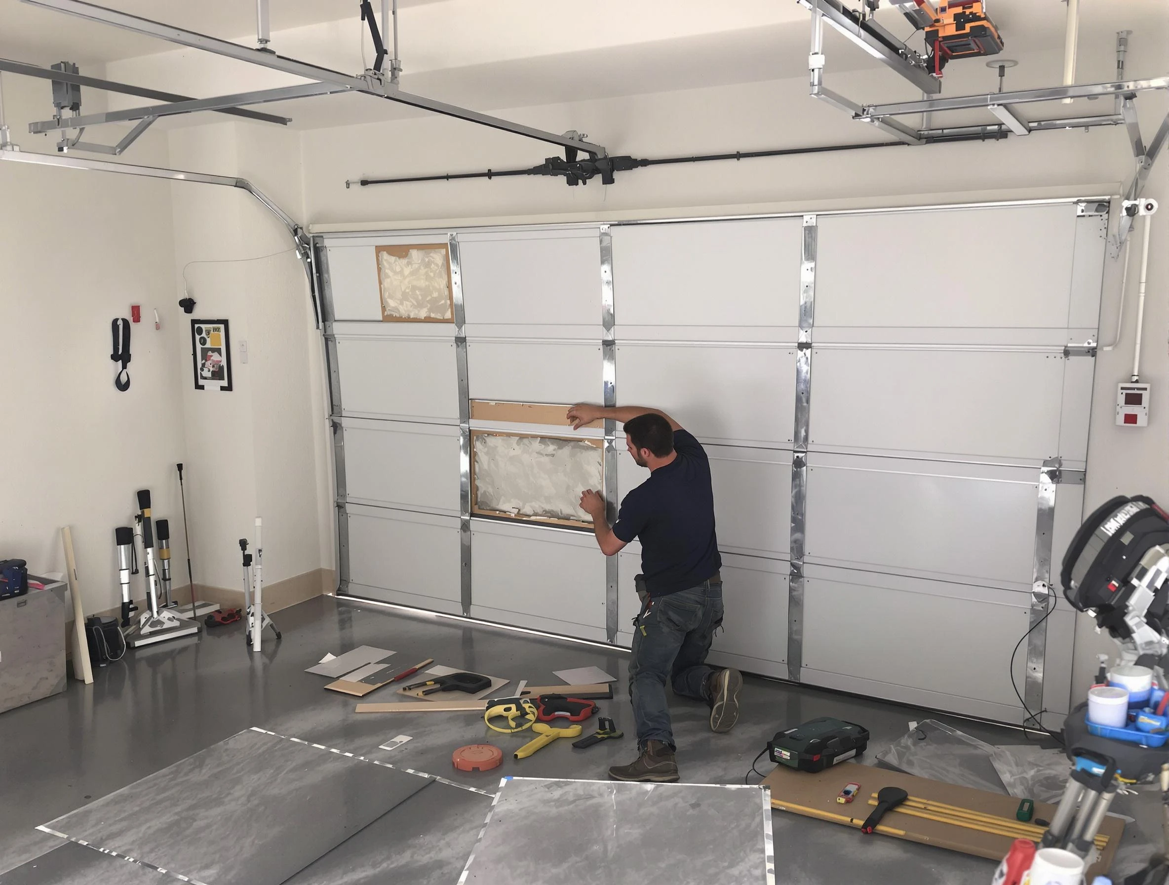 Garage Door Panel Repair in Tampa