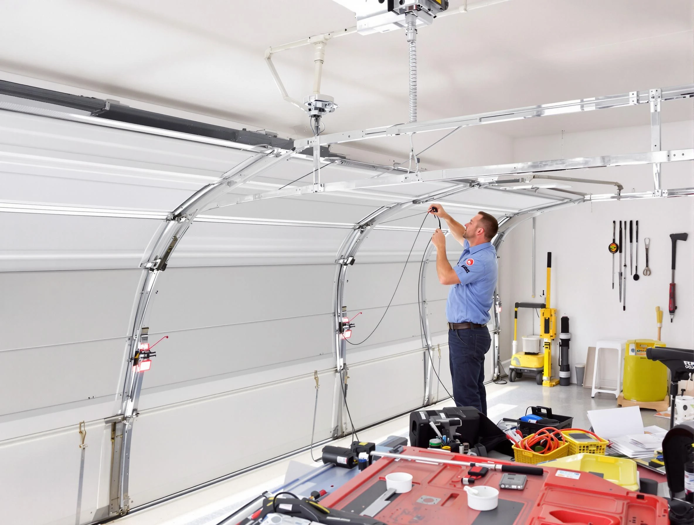 Garage door cable repair service by Tampa Garage Door Repair in Tampa