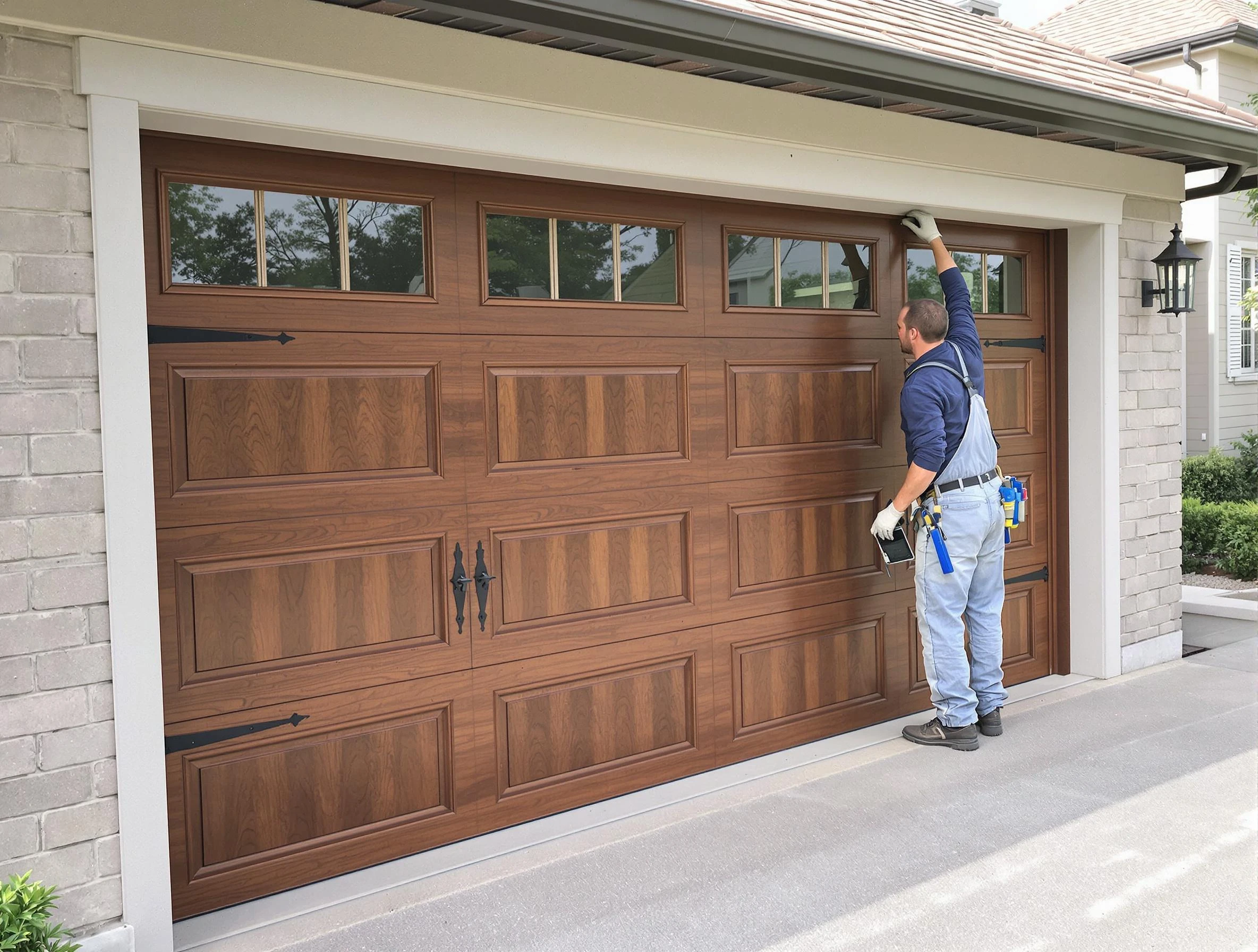 Custom garage door showcase by Tampa Garage Door Repair in Tampa