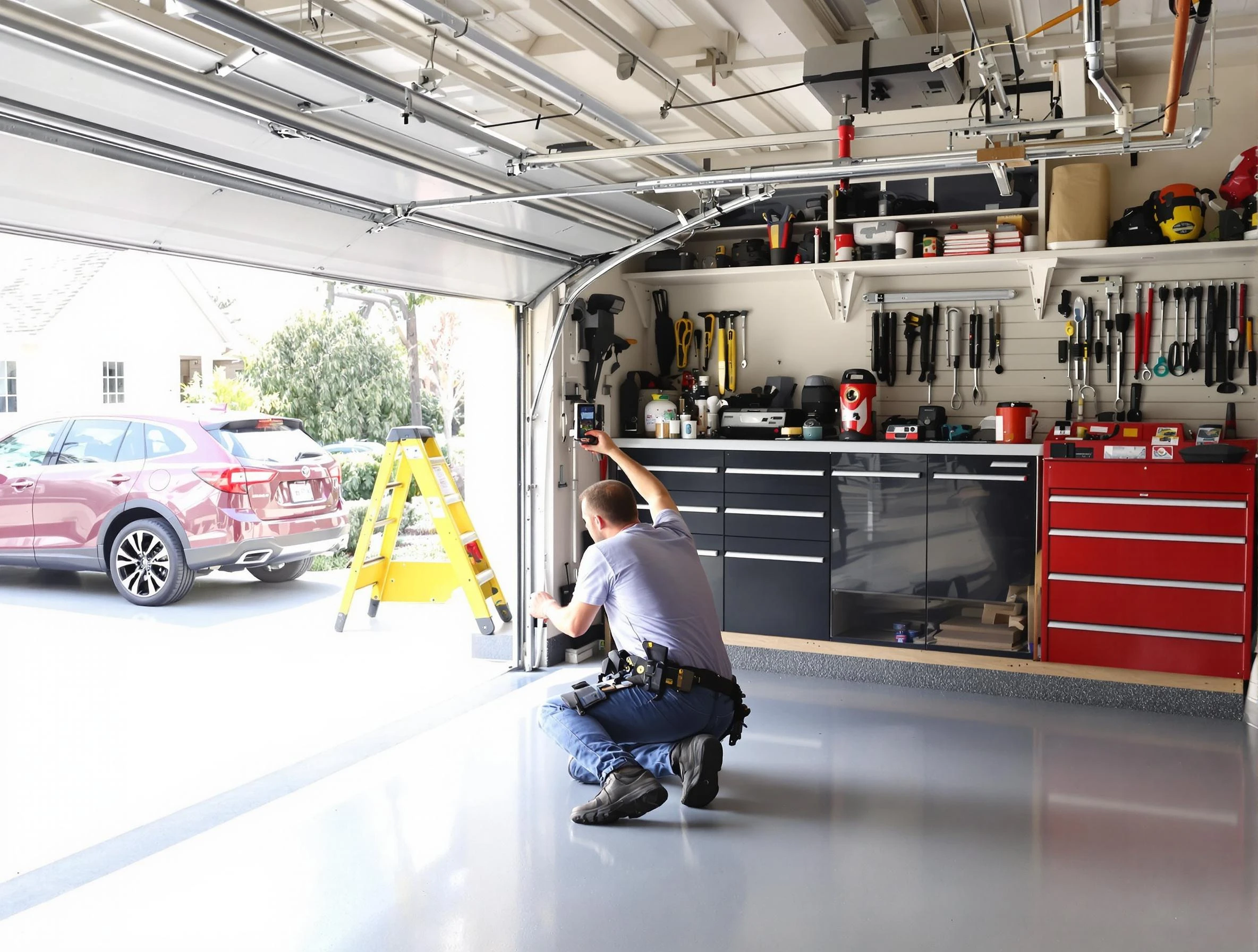 Local garage door repair service by Tampa Garage Door Repair in Tampa
